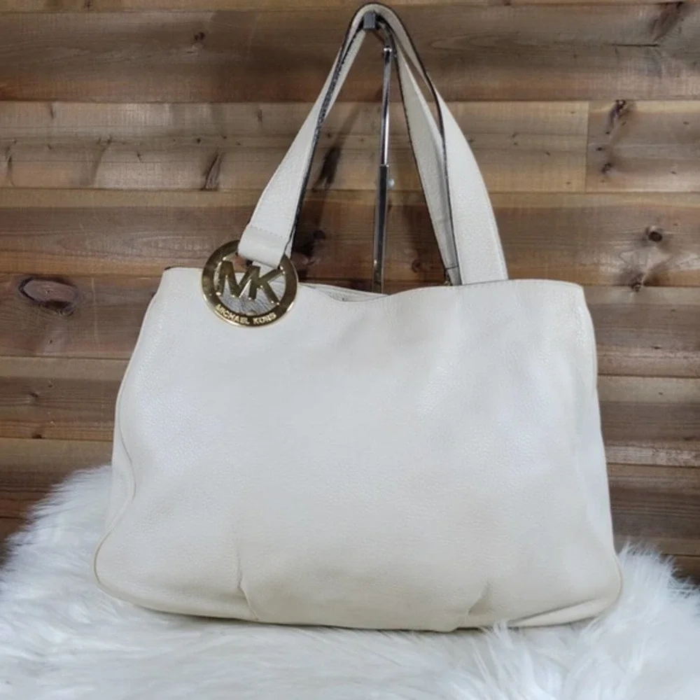 Michael Kors Large Cream East West Fulton Tote